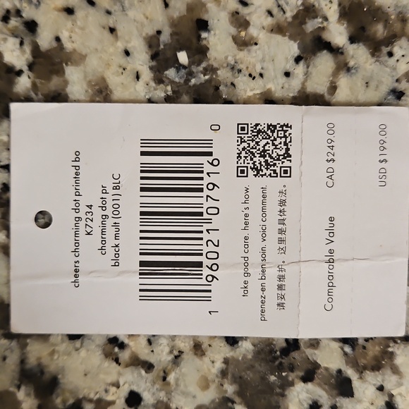 NWT Kate Spade Black and White Dot Wallet - Picture 5 of 7